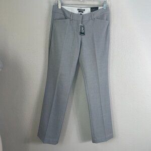 NEW Express Womens 0R Editor Barely Boot Gray Dress Pants Workwear Office Career